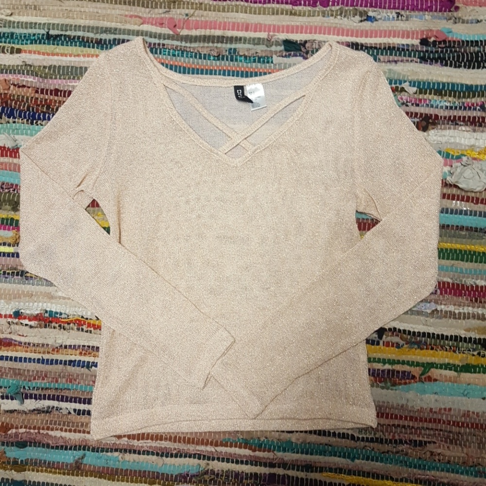 Rose Gold Long-Sleeve Top